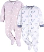Gerber Child Ladies Flame Resistant Fleece Footed Pajamas 2-pack - Image 2