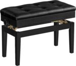 HOOBRO Adjustable Piano Bench with Padded Cushion and Storage Compartm... - Image 2