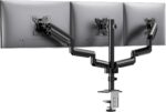HUANUO Triple Monitor Mount for 13-27 inch Pc Screens, 3 Monitor... - Image 2