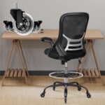 HYLONE Drafting Chair Adjustable, Tall Workplace Chair Lumbar Help Erg... - Image 2