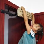 Hangboard Rock Climbing Hangboard with Door Method Pull Up Bar; Together with... - Image 2
