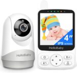 HelloBaby No WiFi Child Monitor with Voice-Activated Evening Imaginative and prescient,4" IP... - Image 2