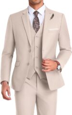 Excessive-Finish Fits Males Go well with Groomsmen Go well with Orange Slim Match 3 Items Go well with f... - Image 2