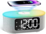 JALL Cloth Alarm Clock for Bed room, with Huge Led Display Show, Blue... - Image 2