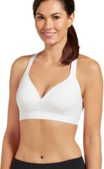 Jockey Girls's Activewear Mid Influence Molded Cup Seamless Sports activities Bra, W... - Image 2