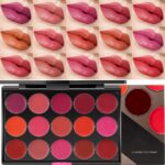 Kaely 15 Colours Matte Purple Lipstick Palette for Ladies, Skilled Lip... - Image 2