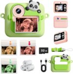 Youngsters Digicam Immediate Print with Coloration Printing Paper and Protecting Cas... - Image 2