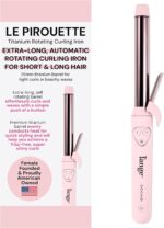 L'ANGE HAIR Le Pirouette 25MM Titanium Rotating Curling Iron Self-Rota... - Image 2