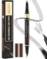 LAVONE Eyebrow Pen, 2-in-1 Eyebrow Pencils for Girls with 4 Tip Microb... - Image 2