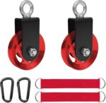 LFJ Aluminum Alloy Cable Pulley with Swing Strap Carabiner, 90mm Pulle... - Image 2