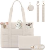 LOVEVOOK Diaper Bag Tote, 15.6inch Puffer Child Diaper Bag Waterproof T... - Image 2