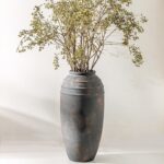 Massive Ceramic Rustic Vase - 12.87 inch Tall Ornamental Farmhouse Vase ... - Image 2