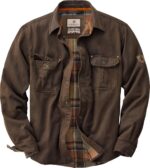 Legendary Whitetails Males's Flannel Lined Shirt Jacket Waxed Cotton Wat... - Image 2