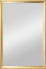 MCS 23x34.25 Lara Massive Wall Mirror, Gold Conventional Rectangle Mirror... - Image 2