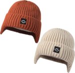 MaxNova 2 Pack Child Beanie Toddler Winter Hat with Earflap for Women B... - Image 2