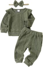Mioglrie Toddler Child Lady Garments Fall Winter Sweatsuit New child Sweat... - Image 2