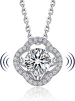 MomentWish Necklace for Ladies, Glowing Present for Her, 1Carat Moissani... - Image 2