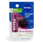 NIVEA Blackberry Lip Care, Tinted Lip Balm with Shea Butter, Nourishin... - Image 2