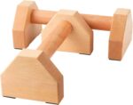 NuFit Premium Push Up Bars & Picket Parallettes, Non-Slip Beech Wooden C... - Image 2