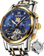 OLEVS Males Computerized Watch Mechanical Self Winding Watches for Males Skel... - Image 2