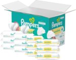 Pampers Delicate Child Wipes, Water Primarily based, Hypoallergenic and Unscente... - Image 2