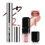 Peel Off Lip Liner Stain Tattoo with Nude Glitter Lip Oil Set, Nourish... - Image 2