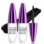 Peel Off Tattoo Forehead Tint Gel - 2pcs Black Eyebrow Package, Waterproof, Tr... - Image 2