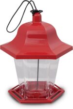 Pennington Songbird Lantern Chicken Feeder, Crimson, 8 inches excessive 6 inches W... - Image 2