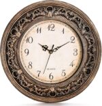 Plastic Silent Wall Clock, 13 Inch Classic Massive Wall Clocks, Battery ... - Image 2