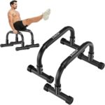 Push Up Bar 9.5" Excessive Parallettes Bars No Wobbling Dip Bar for Handsta... - Image 2