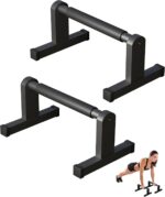 Push Up Bars | Heavey Obligation Parallettes Dip Bar with Non-slip Grips for... - Image 2
