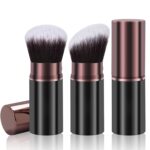 Retractable Kabuki Make-up Brush, 2 Pack Journey Powder Basis Makeu... - Image 2