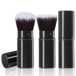 Retractable Make-up Brush 2 Pack, Journey Kabuki Powder Basis Makeu... - Image 2