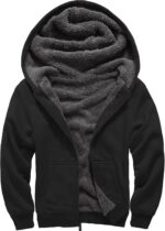 SECOOD Children Hoodie Fleece Jacket Heat Sherpa Lined Zip Up Hooded Sweat... - Image 2