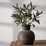 SIDUCAL Ceramic Rustic Farmhouse Vase | 6 Inch Pottery Ornamental Movement... - Image 2