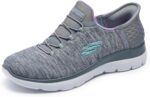 Skechers Girls's Summits Dazzling Haze Palms Free Slip In Sneakers - Image 2