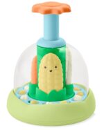 Skip Hop Press & Spin Child Toy, Farmstand What's Poppin Corn Spinner - Image 2