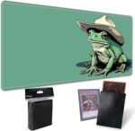 TCG Playmat Board Sport Mat Plus 50 Pcs Card Sleeves, 24 x 14 Desk Mat... - Image 2