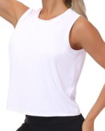 THE GYM PEOPLE Girls's Exercise Tops in Ice Silk Fast Dry Sleeveless - Image 2
