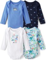 The Kids's Place baby-boys And New child Lengthy Sleeve Bodysuits, Mult... - Image 2