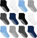 Tphon Toddler Socks, Child Non Slip Socks for Boys Women 12 Pairs Youngsters ... - Image 2