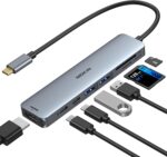 USB C Hub HDMI Adapter for MacBook Professional/Air, MOKiN 7 in 1 USB C Dongle ... - Image 2