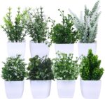 VENTO 8 Pack Synthetic Crops with Pot, Reasonable Mini Faux Greenery ... - Image 2