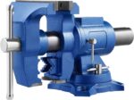 VEVOR Bench Vise 6 Inch, Double Swivel Rotating Heavy Responsibility Vise Head/B... - Image 2