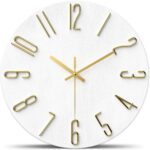 Wall Clock,Battery Operated,Trendy Minimalist Design for Residing Room, ... - Image 2