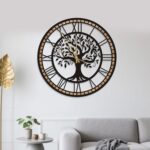 Wall Clocks for Dwelling Room Decor - Tree of Life Large Wall Clock, Quiet... - Image 2