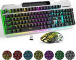 Wi-fi Gaming Keyboard and Mouse Combo, RGB Backlit Rechargeable 200... - Image 2