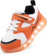 YESKIS Toddler Boys Ladies Gentle Up Sneakers LED Flashing Light-weight Mesh... - Image 2