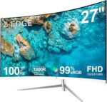 Z-Edge 27-inch Curved Gaming Monitor, Full HD 1080P 1920x1080 LED Again... - Image 2