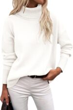 Zeagoo Girls's Turtleneck Sweater 2025 Fall Winter Chunky Knitted Pull... - Image 2